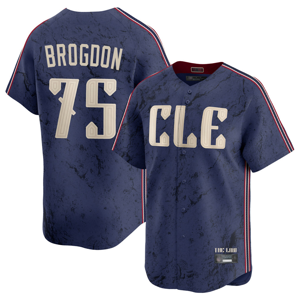 Kooe C.Guardians #75 Connor Brogdon Player Navy City Connect Limited Home Stitched Jerseys