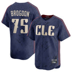 Kooe C.Guardians #75 Connor Brogdon Player Navy City Connect Limited Home Stitched Jerseys