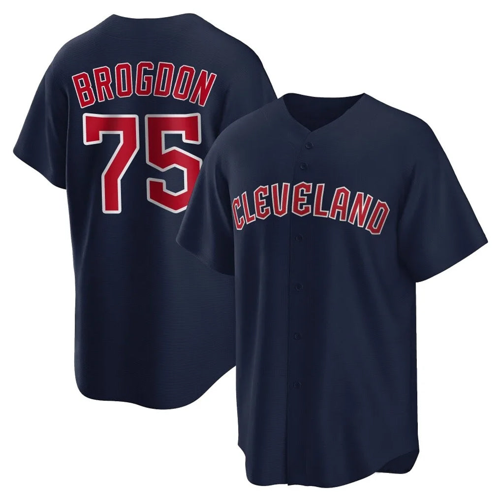 Kooe C.Guardians #75 Connor Brogdon Player Navy Game Home Stitched Jerseys