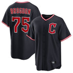 Kooe C.Guardians #75 Connor Brogdon Player Navy Home Game Stitched Jerseys