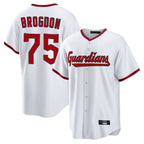 Kooe C.Guardians #75 Connor Brogdon Player White Game Home Stitched Jerseys