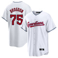 Kooe C.Guardians #75 Connor Brogdon Player White Home Game Stitched Jerseys
