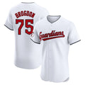 Kooe C.Guardians #75 Connor Brogdon Player White Limited Elite Home Stitched Jerseys