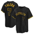 Kooe C.Guardians #7 George Valera Player Black Snake Skin City Home Game Stitched Jerseys