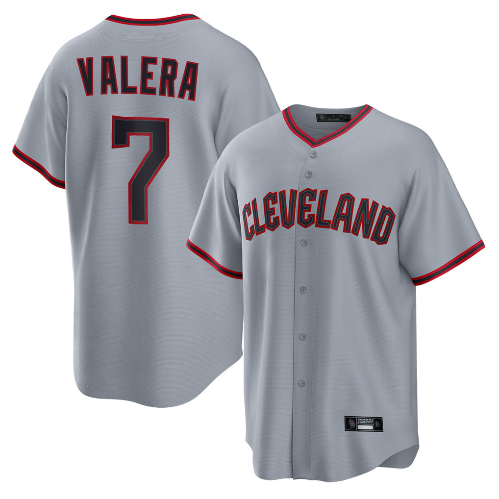 Kooe C.Guardians #7 George Valera Player Gray Home Game Stitched Jerseys