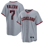 Kooe C.Guardians #7 George Valera Player Gray Home Game Stitched Jerseys