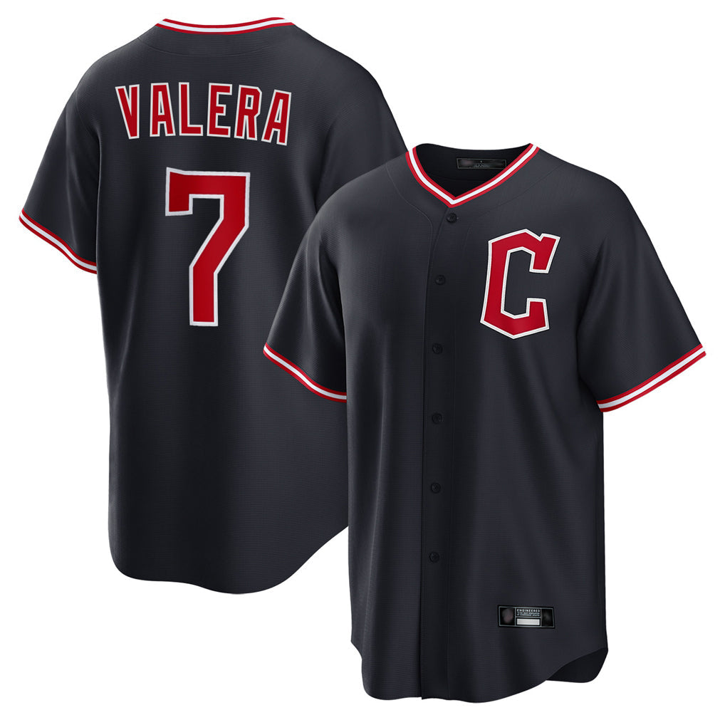 Kooe C.Guardians #7 George Valera Player Navy Home Game Stitched Jerseys