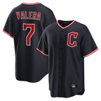 Kooe C.Guardians #7 George Valera Player Navy Home Game Stitched Jerseys