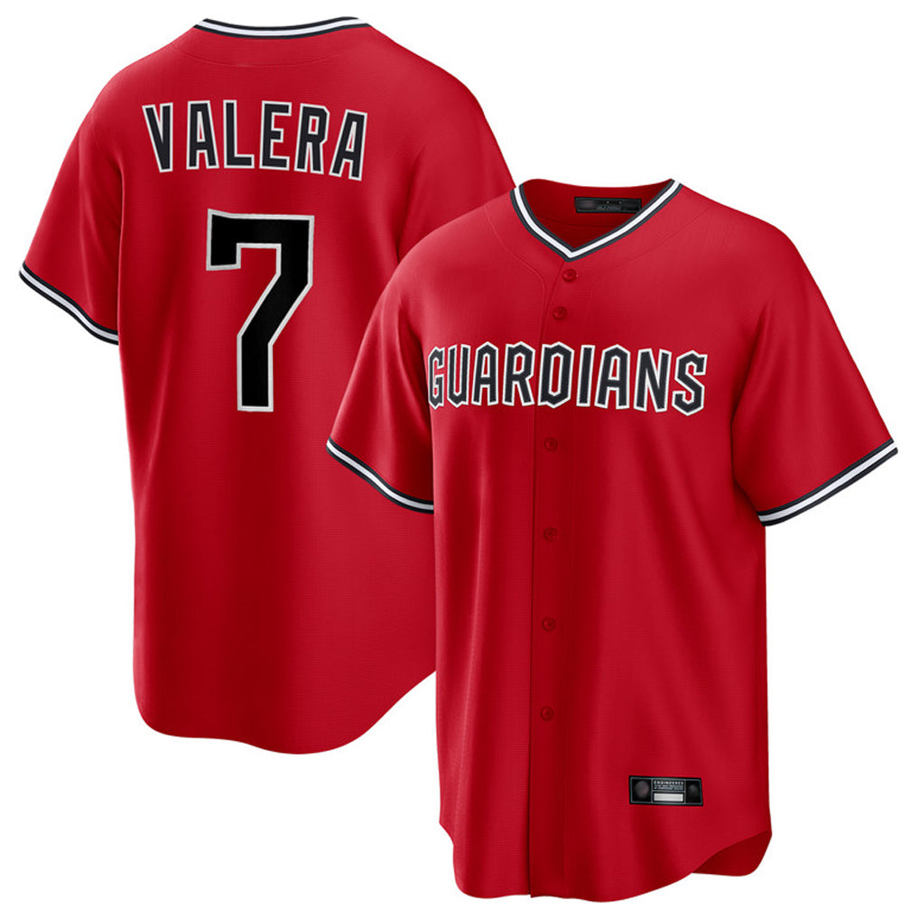 Kooe C.Guardians #7 George Valera Player Red Home Game Stitched Jerseys