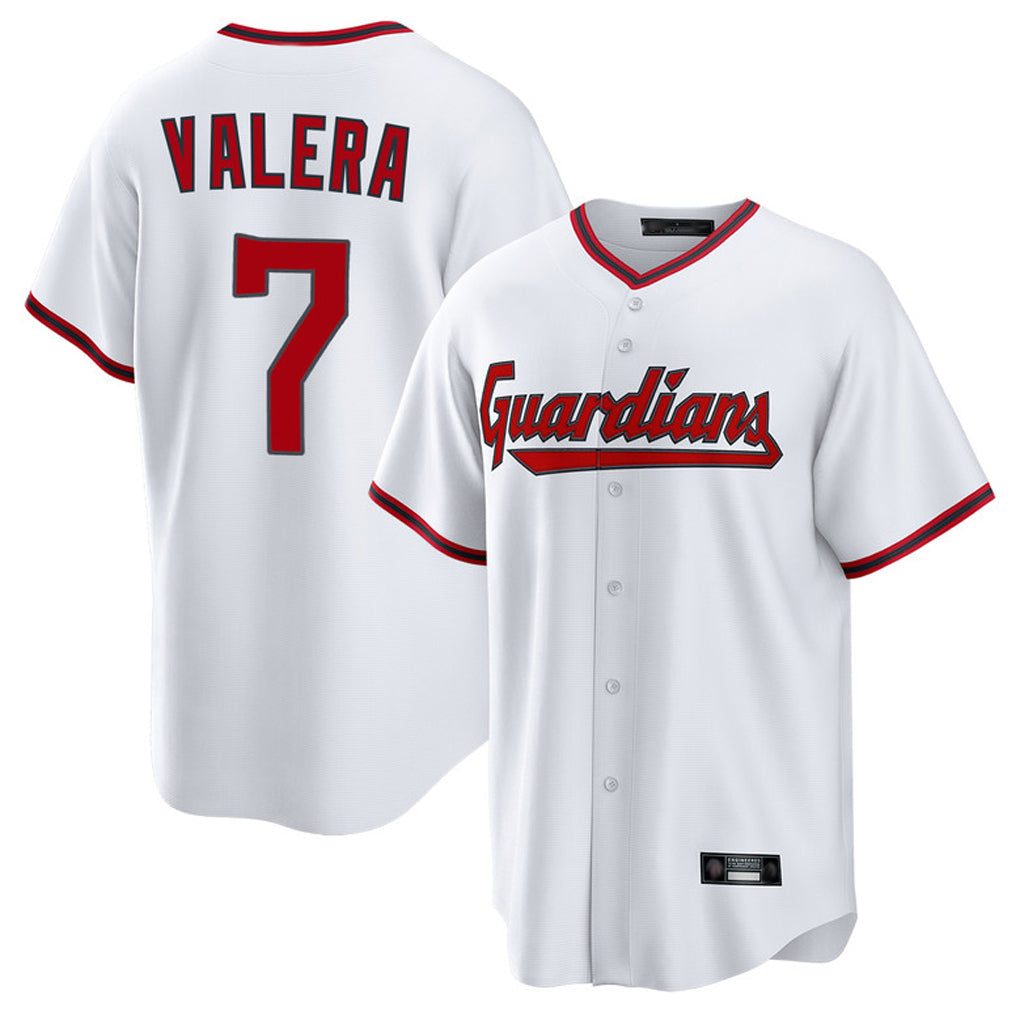 Kooe C.Guardians #7 George Valera Player White Game Home Stitched Jerseys