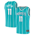 Kooe C.Hornets #11 Cody Martin  Teal Fast Break Replica Jerseys - Icon Edition