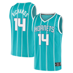 Kooe C.Hornets #14 Nick Richards  Teal Fast Break Replica Jerseys - Icon Edition