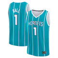 Kooe C.Hornets #1 LaMelo Ball  Teal Fast Break Replica Player Jerseys - Icon Edition
