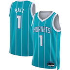 Kooe C.Hornets #1 LaMelo Ball  Teal Swingman Jerseys - Icon Edition