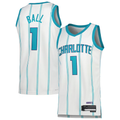 Kooe C.Hornets #1 LaMelo Ball  White Swingman Jerseys - Association Edition