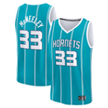 Kooe C.Hornets #33 Liam McNeeley  Teal Fast Break Replica Jerseys - Icon Edition