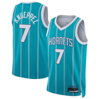 Kooe C.Hornets #7 Kon Knueppel  Teal Swingman Jerseys - Icon Edition