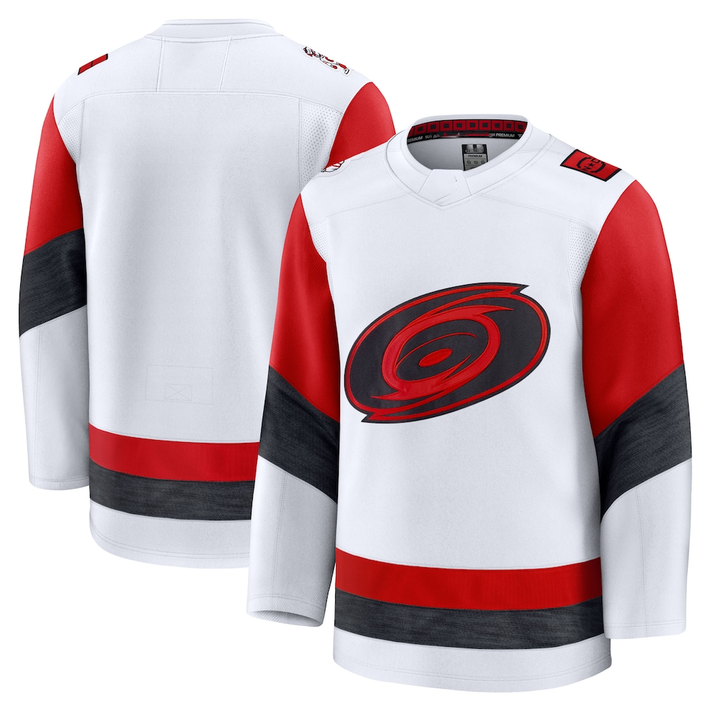 Kooe C.Hurricanes White Away Premium Stitched Jerseys