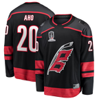 Kooe C.Hurricanes #20 Sebastian Aho Black 2026 Stanley Cup Champions Home Breakaway Stitched Jerseys
