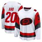 Kooe C.Hurricanes #20 Sebastian Aho White Away Breakaway Stitched Jerseys