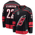 Kooe C.Hurricanes #22 Logan Stankoven Black 2026 Stanley Cup Final Home Breakaway Stitched Jerseys