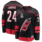 Kooe C.Hurricanes #24 Seth Jarvis Black 2026 Stanley Cup Champions Home Breakaway Stitched Jerseys