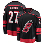 Kooe C.Hurricanes #27 Nikolaj Ehlers Black Home Breakaway Stitched Jerseys