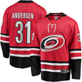 Kooe C.Hurricanes #31 Frederik Andersen Red Alternate Breakaway Player Stitched Jerseys