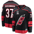 Kooe C.Hurricanes #37 Andrei Svechnikov Black 2026 Stanley Cup Champions Home Breakaway Stitched Jerseys