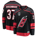 Kooe C.Hurricanes #37 Andrei Svechnikov Black 2026 Stanley Cup Final Home Breakaway Stitched Jerseys