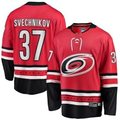 Kooe C.Hurricanes #37 Andrei Svechnikov Red Alternate Breakaway Player Stitched Jerseys