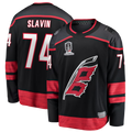 Kooe C.Hurricanes #74 Jaccob Slavin Black 2026 Stanley Cup Champions Home Breakaway Stitched Jerseys