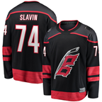 Kooe C.Hurricanes #74 Jaccob Slavin Black Home Breakaway Player Stitched Jerseys