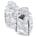 Kooe C.Panthers Arctic Camo Salute to Service Pullover Hoodies Limited Game Blank Player Stitched Jerseys