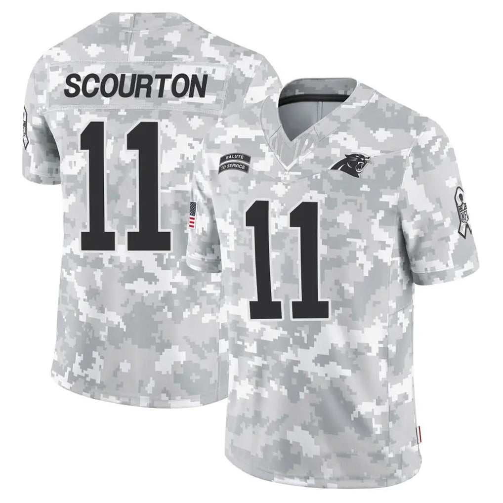 Kooe C.Panthers #11 Nic Scourton Player Arctic Camo Salute to Service Limited Stitched Jerseys