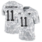 Kooe C.Panthers #11 Nic Scourton Player Arctic Camo Salute to Service Limited Stitched Jerseys