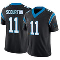 Kooe C.Panthers #11 Nic Scourton Player Black Vapor F.U.S.E. Limited Stitched Jerseys