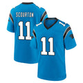 Kooe C.Panthers #11 Nic Scourton Player Blue Home Game Stitched Jerseys