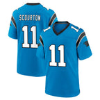 Kooe C.Panthers #11 Nic Scourton Player Blue Home Game Stitched Jerseys