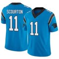 Kooe C.Panthers #11 Nic Scourton Player Blue Limited Vapor F.U.S.E. Home Game Jerseys