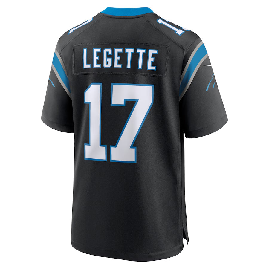 Kooe C.Panthers #17 Xavier Legette Player Black Home Game Stitched Jerseys