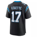 Kooe C.Panthers #17 Xavier Legette Player Black Home Game Stitched Jerseys