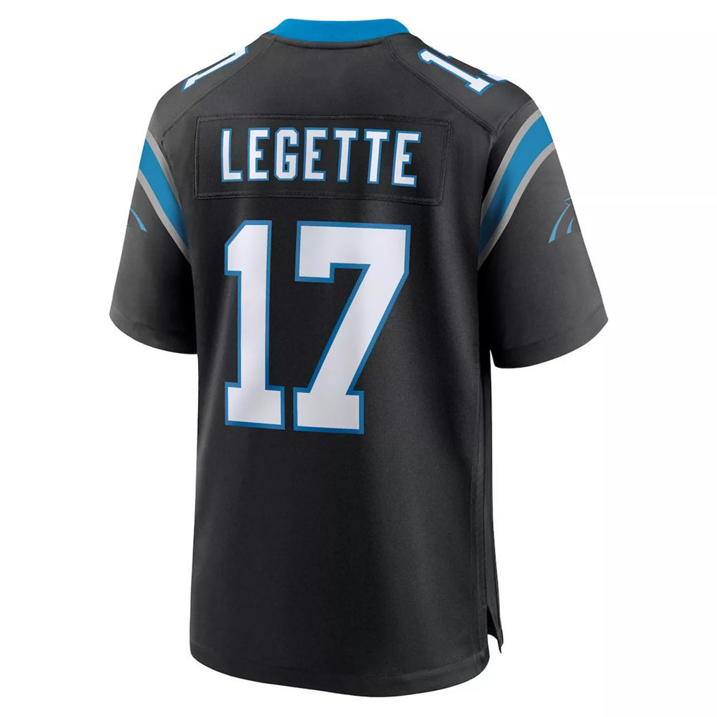 Kooe C.Panthers #17 Xavier Legette Player Black Home Game Stitched Jerseys