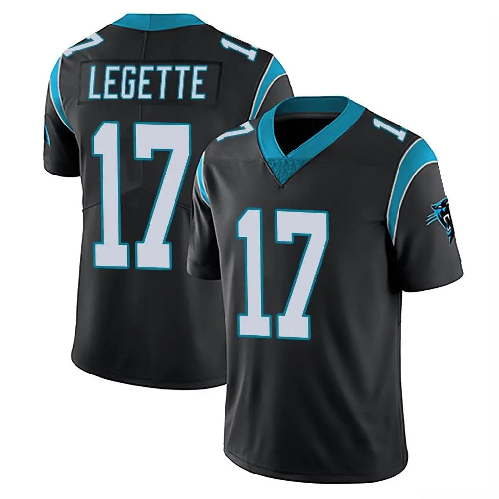Kooe C.Panthers #17 Xavier Legette Player Black Vapor Untouchable Limited Game Stitched Jerseys