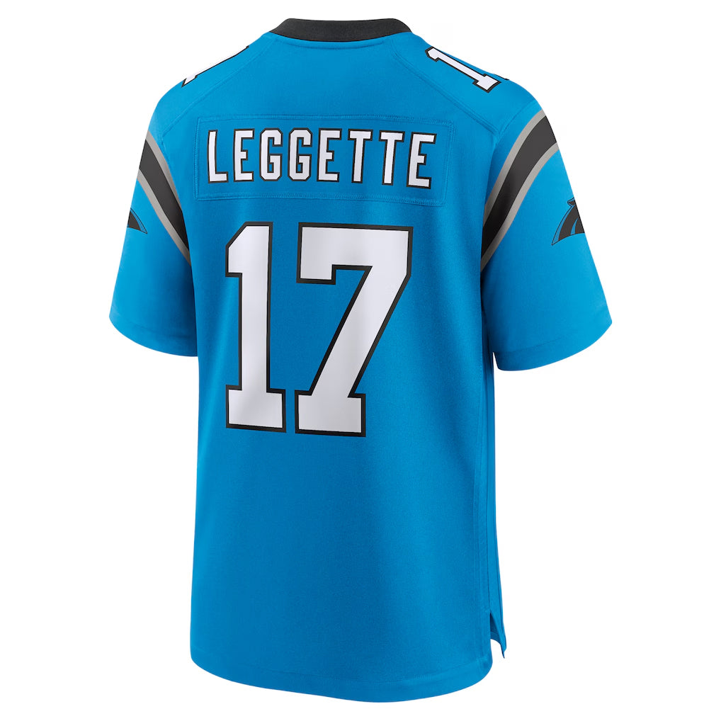 Kooe C.Panthers #17 Xavier Legette Player Blue Home Game Stitched Jerseys