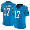 Kooe C.Panthers #17 Xavier Legette Player Blue Vapor F.U.S.E. Limited Stitched Jerseys