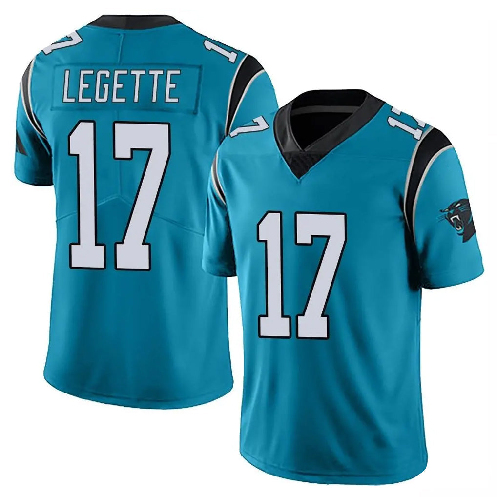 Kooe C.Panthers #17 Xavier Legette Player Blue Vapor Untouchable Limited Game Stitched Jerseys