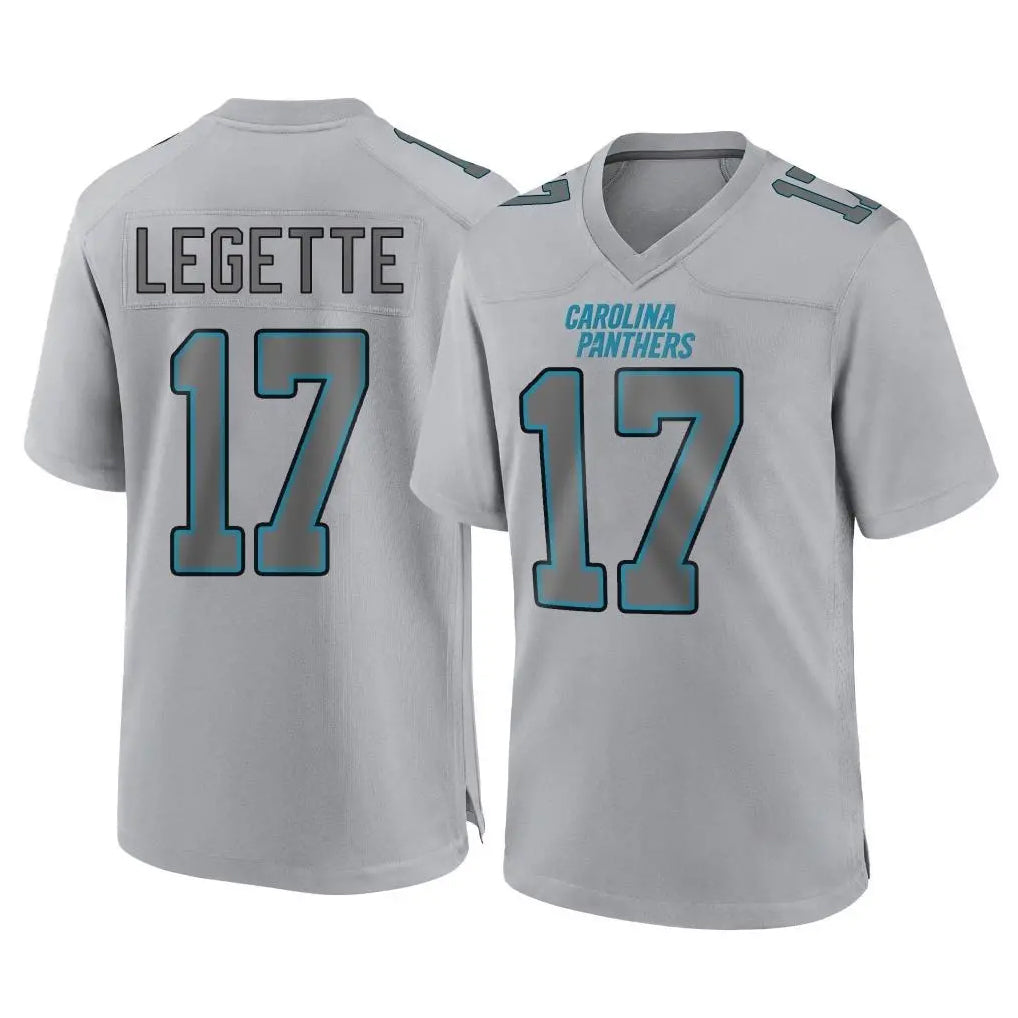 Kooe C.Panthers #17 Xavier Legette Player Gray Atmosphere Fashion Game Stitched Jerseys