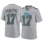 Kooe C.Panthers #17 Xavier Legette Player Grey Atmosphere Fashion Stitched  Jerseys