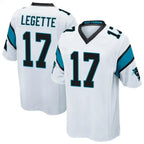 Kooe C.Panthers #17 Xavier Legette Player White Home Game Stitched Jerseys